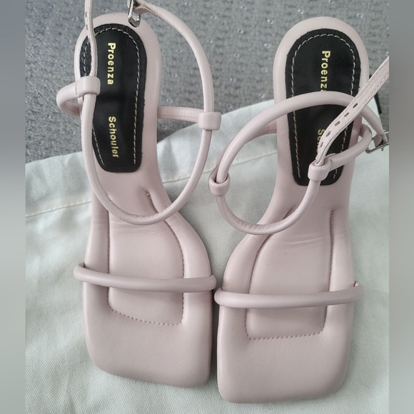 Brand New PROENZA SCHOULER 90mm Square Padded Sandals, Light Pink - Picture 1 of 3
